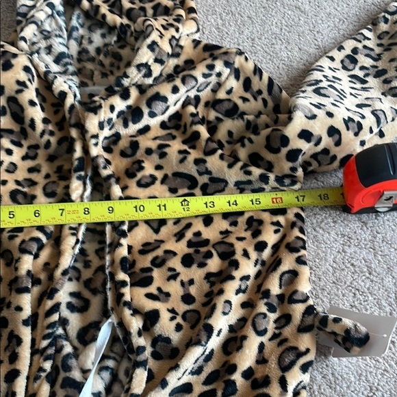 Tan and Black Leopard Print Pajama Robe - Picture 2 of 5